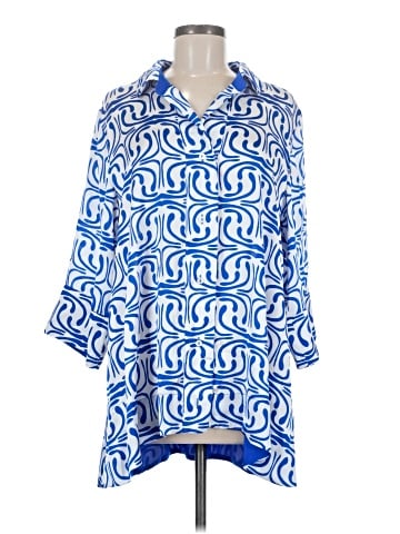 Dennis by Dennis Basso 3/4 Sleeve Blouse (view 1)