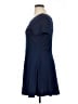 No Boundaries Solid Blue Casual Dress Size XL - photo 5