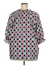 Ruby Rd. 100% Polyester Polka Dots Pink 3/4 Sleeve Blouse Size 2X - photo 2