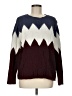 Xhilaration 100% Polyester Chevron-herringbone Burgundy Pullover Sweater Size M - photo 1