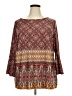 Alyx Brown 3/4 Sleeve Blouse Size 3X - photo 1