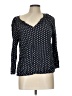 Les Serein Black 3/4 Sleeve Blouse Size L - photo 1