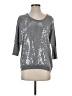Madison Metallic Silver Pullover Sweater Size S - photo 1