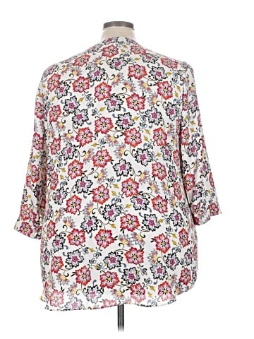 Rose + Olive 3/4 Sleeve Blouse (view 2)