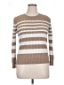 Karen Scott 100% Cotton Stripes Tan Pullover Sweater Size XL - photo 1