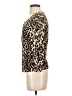Halogen Animal Print Brown Cardigan Size S - photo 5