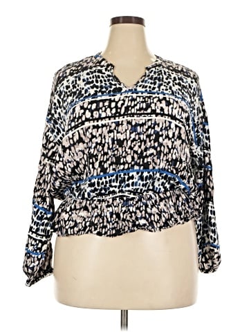 Jennifer Lopez Long Sleeve Blouse (view 1)