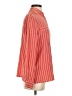 Escada 100% Silk Stripes Hearts Pink Red Long Sleeve Blouse Size EU 36 / US 6 - photo 4