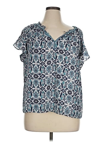 Max Studio Short Sleeve Blouse (view 1)