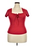 rue21 Red Short Sleeve Top Size 3X - photo 1
