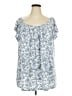 Lane Bryant Blue Short Sleeve Blouse Size 22 - 24 Plus - photo 1