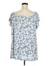 Lane Bryant Blue Short Sleeve Blouse Size 22 - 24 Plus - photo 2