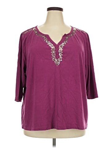 Essentials 3/4 Sleeve Blouse (view 1)