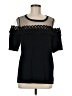 By Design Black Short Sleeve Top Size M - photo 1