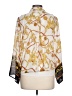 Timing 100% Polyester Gold 3/4 Sleeve Blouse Size L - photo 2