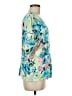 Chico's Green Short Sleeve Blouse Size Med (1) - photo 4