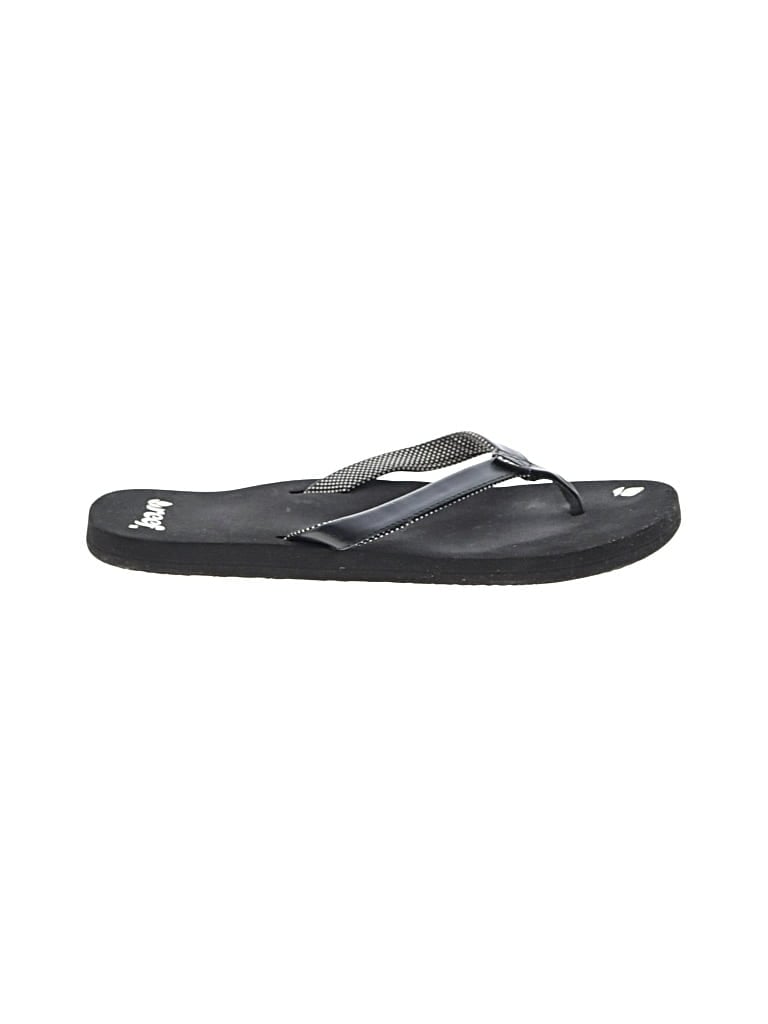 Pre-owned Reef Flip Flops In Black