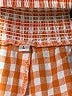 Unbranded Checkered-gingham Orange Casual Pants Size L - photo 7