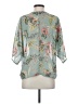 metaphor 100% Polyester Teal 3/4 Sleeve Blouse Size S - photo 2