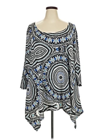 White Mark 3/4 Sleeve T-Shirt (view 1)