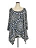 White Mark Blue 3/4 Sleeve T-Shirt Size 4X - photo 1