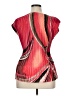 Cato 100% Polyester Red Short Sleeve Blouse Size XL - photo 2