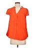 Jodifl 100% Polyester Orange Short Sleeve Blouse Size S - photo 1