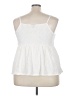 Torrid 100% Cotton Ivory Sleeveless Blouse Size 3X Plus (3) - photo 2