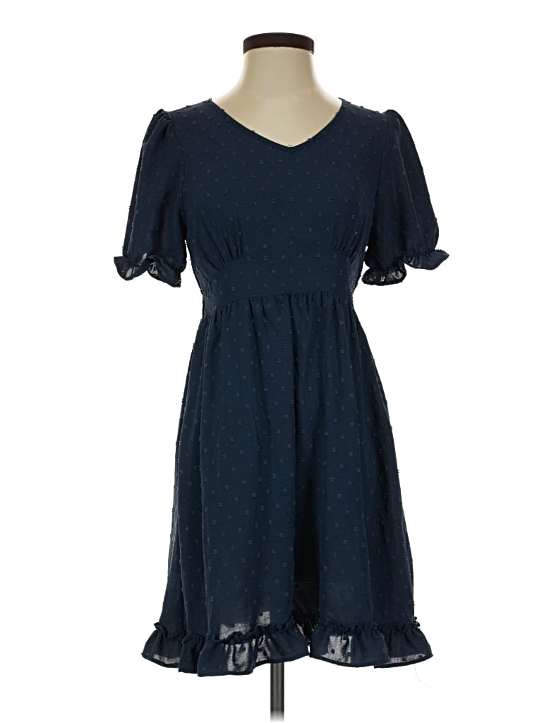 Pre-owned Made With Love Casual Dress In Blue