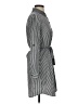 Love Notes 100% Polyester Stripes Gray Casual Dress Size S - photo 4