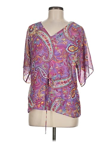 Chaps Short Sleeve Blouse (view 1)