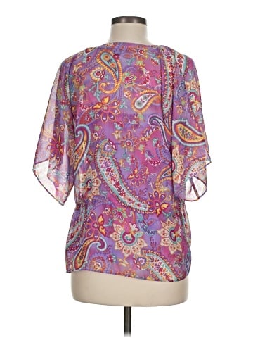Chaps Short Sleeve Blouse (view 2)
