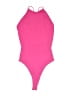 Bershka 100% Polyamide Pink Bodysuit Size M - photo 1