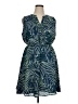 Apt. 9 100% Polyester Tropical Green Casual Dress Size XL - photo 1