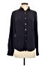 C. Wonder 100% Silk Polka Dots Blue Long Sleeve Silk Top Size S - photo 1