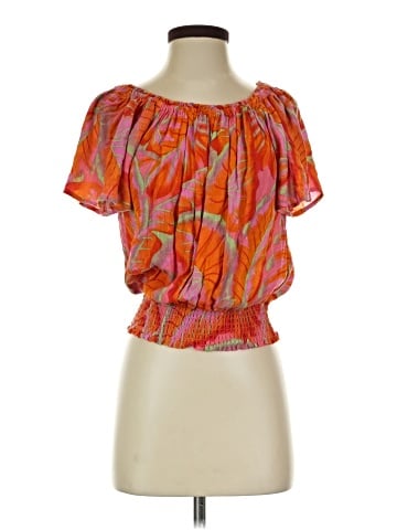 Cynthia Rowley Short Sleeve Blouse (view 1)