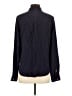 C. Wonder 100% Silk Polka Dots Blue Long Sleeve Silk Top Size S - photo 2