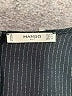 Mango Black 3/4 Sleeve Top Size 6 - photo 7