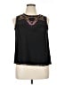 G Collection Black Sleeveless Blouse Size XL - photo 1