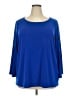 Kasper Blue 3/4 Sleeve Top Size 2X - photo 1