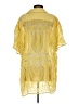 Free People 100% Polyester Yellow Kimono Size S - photo 2