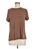 Edgely Brown Short Sleeve Top Size M - photo 1