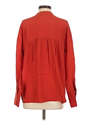 Vince. Long Sleeve Silk Top (view 2)
