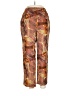 Requirements Print Brown Casual Pants Size 14 - photo 1