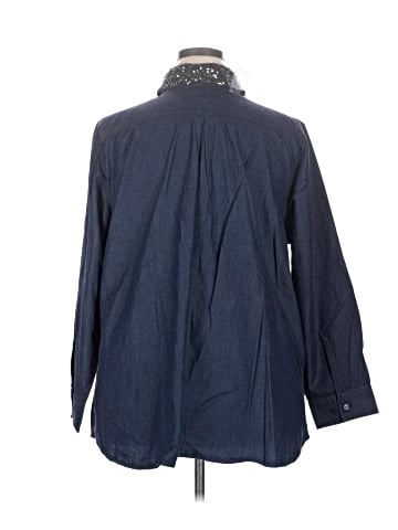 Denim 24/7 3/4 Sleeve Button-Down Shirt (view 2)