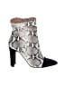 42 Gold Gray Ankle Boots Size 7 1/2 - photo 1