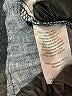 dip Chevron-herringbone Blue Linen Pants Size 16 - photo 5