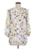 Left Coast by Dolan 100% Polyester Ivory 3/4 Sleeve Top Size M - photo 1