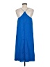 J.Crew 100% Polyester Solid Blue Casual Dress Size 6 - photo 2