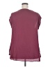 DR2 100% Polyester Burgundy Short Sleeve Blouse Size 2X - photo 2